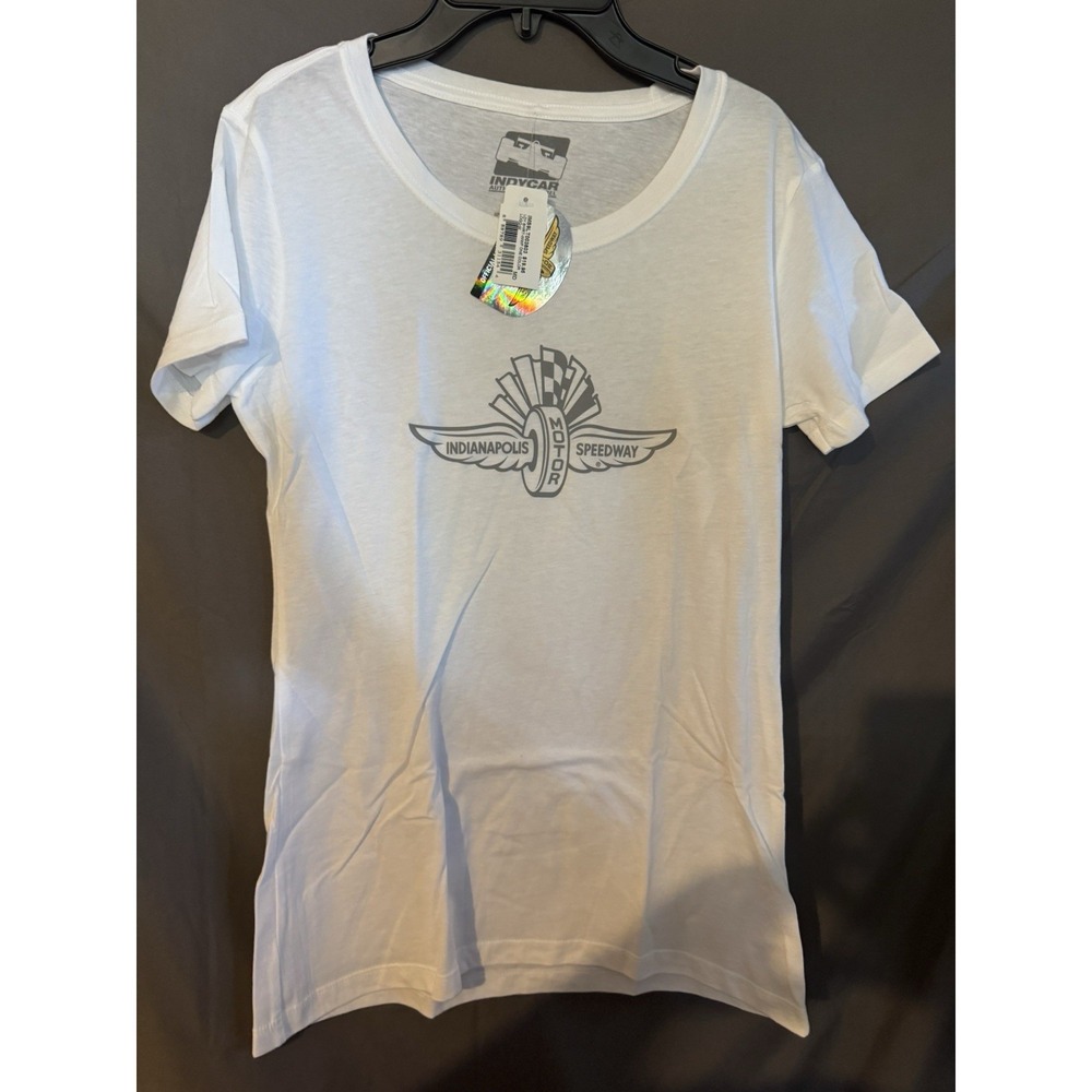 Indianapolis Motor Speedway Womens Tee M White IndyCar Racing NWT